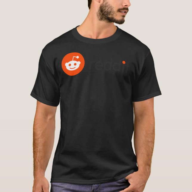 ♥ Reddit Horizontal Logo   T-Shirt (Front)