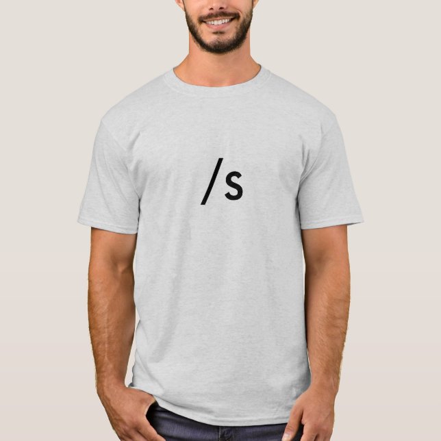 Reddit Sarcasm /s sign Shirt (Front)