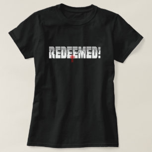 Redeemed Black Colour  Christian   T-Shirt