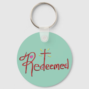 Redeemed Christian Cross Heart  Key Ring