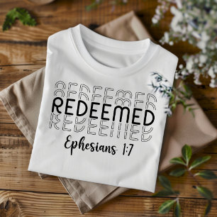 Redeemed for Men and Women Christian T-Shirt