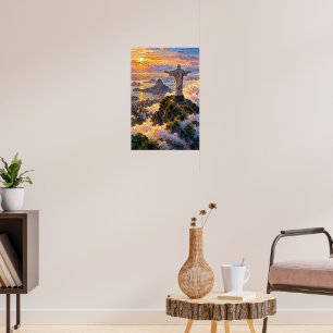 Redeemer Above the Clouds Poster