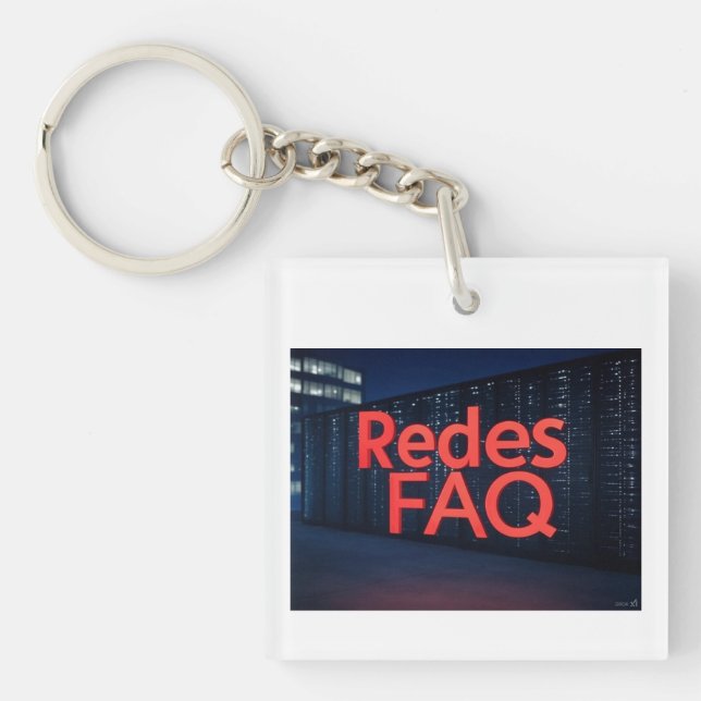 Redes FAQ Key Ring (Front)