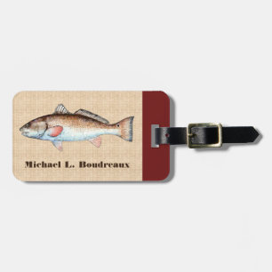 Redfish (Bordeaux Accent 1) Luggage Tag