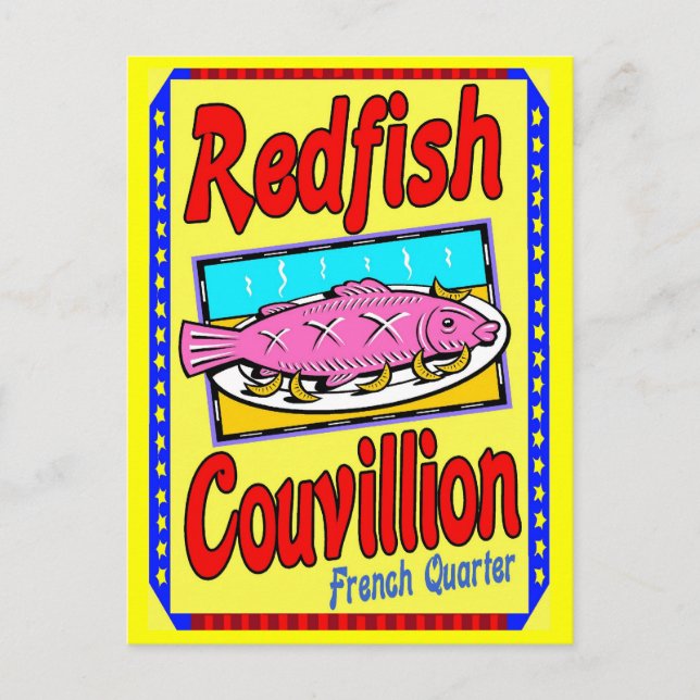 Redfish Couvillion Postcard (Front)