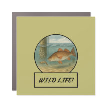 Redfish Dark Khaki Car/Truck Magnet