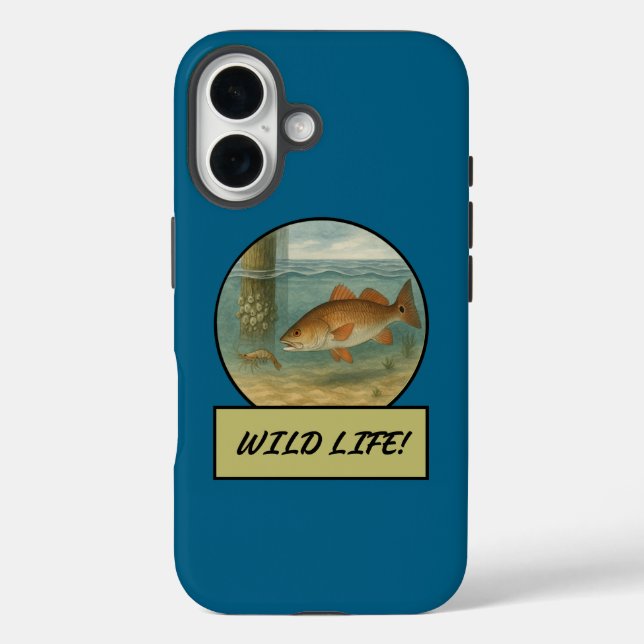 Redfish Ocean Blue iPhone Cases (Back)