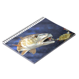 Redfish Strike Spiral Notebook