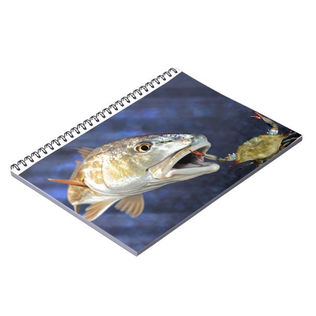 Redfish Strike Spiral Notebook (Left Side)
