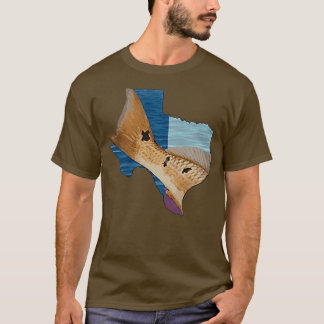 Redfish Teas Flag Fishing1517 T-Shirt