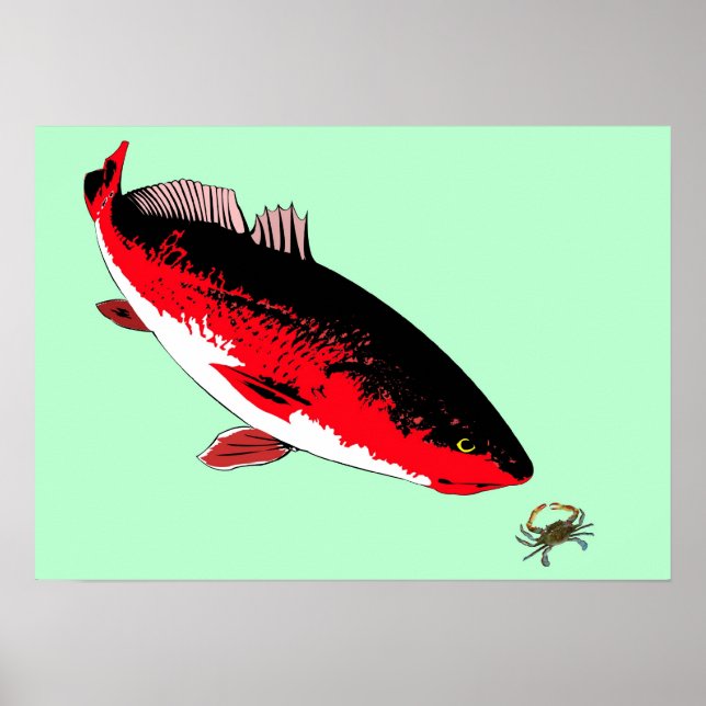 Redfish vs. Crab Print (Front)