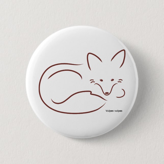 RedFox 6 Cm Round Badge (Front)