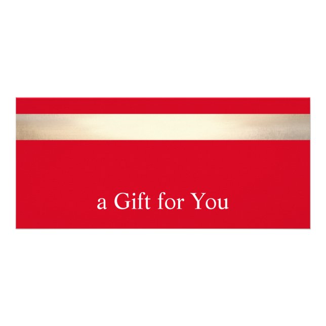 RedGold Stripe  Gift Certificate (Front)