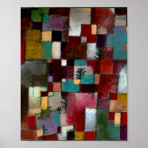 Redgreen and Violet-Yellow Rhythm : Paul Klee 1920 Poster