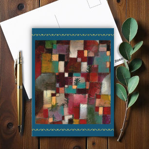 Redgreen and Violet-Yellow Rhythms, Klee (1920) Postcard
