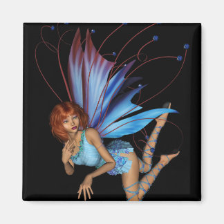 Redhead 3D Pixie - Purple & Blue Magnet