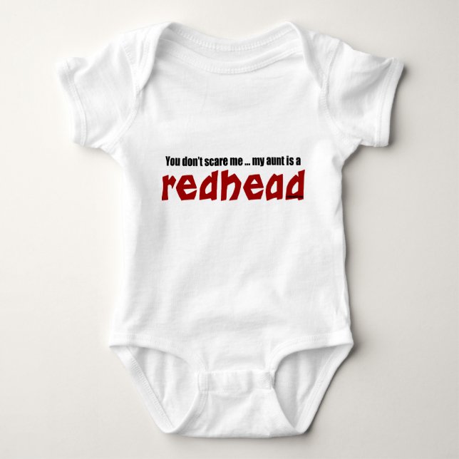 Redhead Aunt Baby Bodysuit (Front)