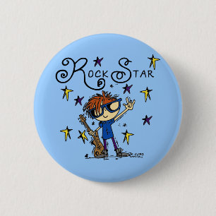 Redhead Boy Rock Star 6 Cm Round Badge