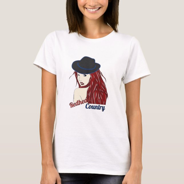 Redhead Country  T-Shirt (Front)