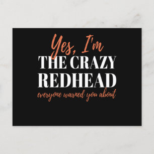 Redhead Crazy Redhead Mc1r Red Hair Postcard