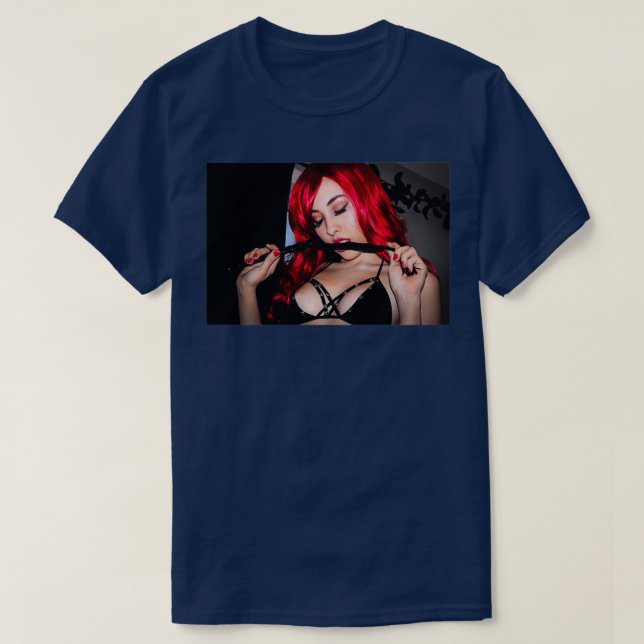 Redhead Domme Whips T-Shirt (Design Front)