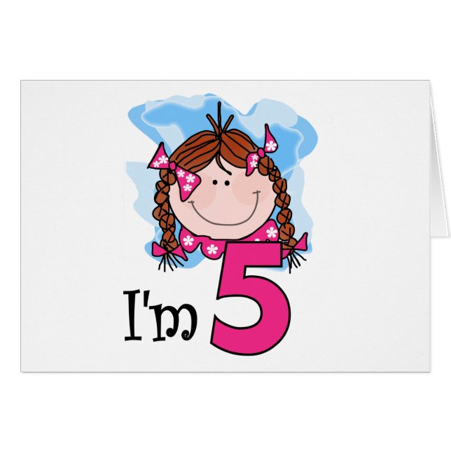 Redhead Girl I'm Five (Front Horizontal)