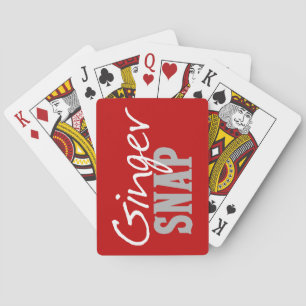 Redhead Humour -Ginger Snap Playing Cards