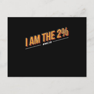 Redhead I Am The 2% Mc1r Red Hair Postcard