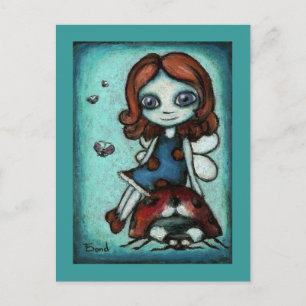 Redhead Lucy postcard