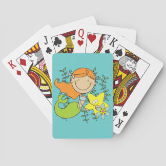 Redhead Mermaid Playing Cards