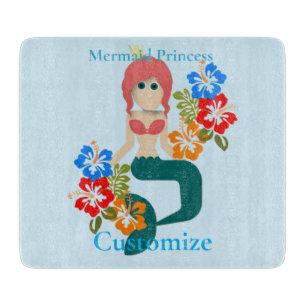 Redhead Mermaid Princess Thunder_Cove Cutting Board