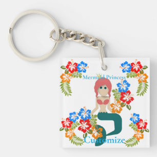 Redhead Mermaid Princess Thunder_Cove Key Ring