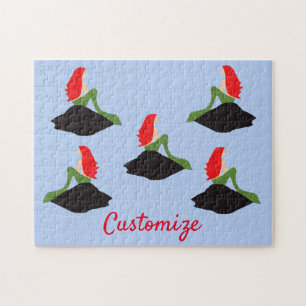 Redhead Mermaid Sitting Thunder_Cove  Jigsaw Puzzle