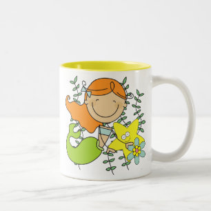 Redhead Mermaid Two-Tone Coffee Mug