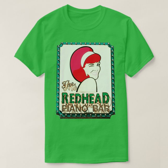Redhead Piano Bar T-Shirt (Design Front)