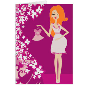 redhead pregnant woman