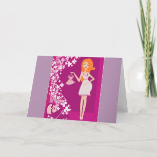 redhead pregnant woman announcement