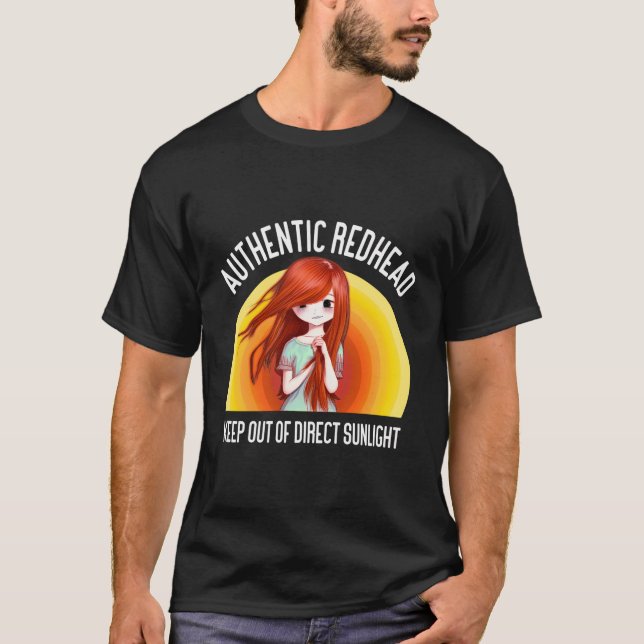 Redhead Pride Authentic Redhead Keep Out Of Direct T-Shirt (Front)