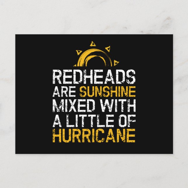 Redhead Sunshine Mc1r Red Hair Postcard (Front)