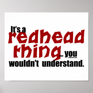 Redhead Thing Poster