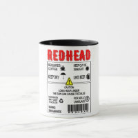 Redhead Warning Label