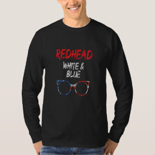 Redhead White And Blue Red Hair Ginger Graphic T-Shirt