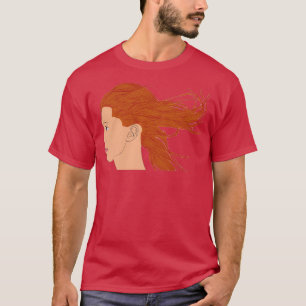 Redhead With Flowing Hair T-Shirt