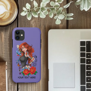 Redhead Woman Tattoos Case-Mate iPhone Case