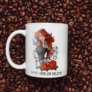 Redhead Woman Tattoos Coffee Mug