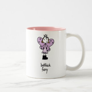 Redheaded Buttkick Fairy Two-Tone Coffee Mug