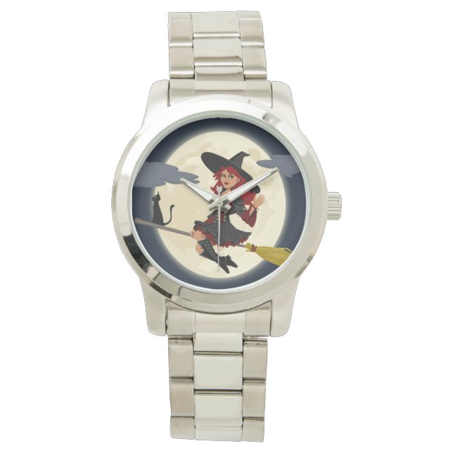 REDHEADED HALLOWEEN WITCH WATCH (Front)