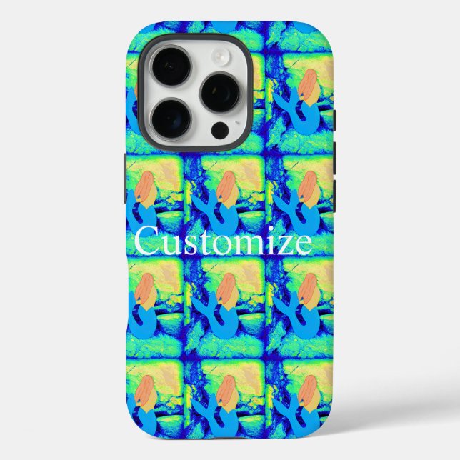 redheaded mermaid design Case-Mate iPhone case (Back)