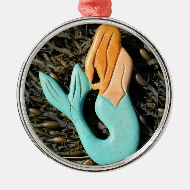 redheaded mermaid ornament (Front)