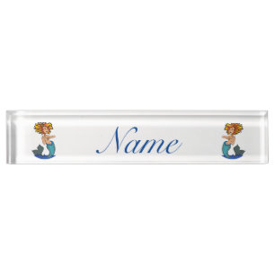 Redheaded Mermaid Thunder_Cove Nameplate